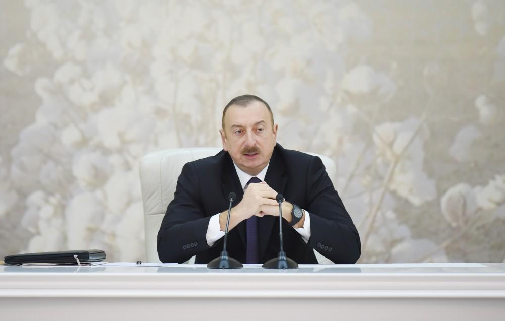 Prezident İlham Əliyev: Növbəli əkin sisteminin tətbiqi taxılçılığın inkişafına da ciddi təkan verəcək