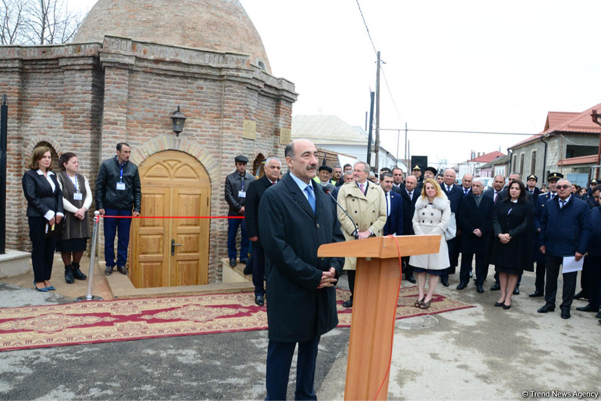 Qubadakı tarixi hamam bərpa edilib (FOTO)