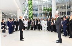 Prezident İlham Əliyev və birinci xanım Mehriban Əliyeva Bona Dea Beynəlxalq Hospitalının açılışında iştirak ediblər (FOTO) (YENİLƏNİB)