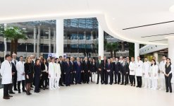 Prezident İlham Əliyev və birinci xanım Mehriban Əliyeva Bona Dea Beynəlxalq Hospitalının açılışında iştirak ediblər (FOTO) (YENİLƏNİB)