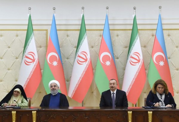 Azərbaycan-İran sənədləri imzalanıb (FOTO) (YENİLƏNİB)