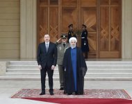İran Prezidenti Həsən Ruhaninin rəsmi qarşılanma mərasimi olub (FOTO)