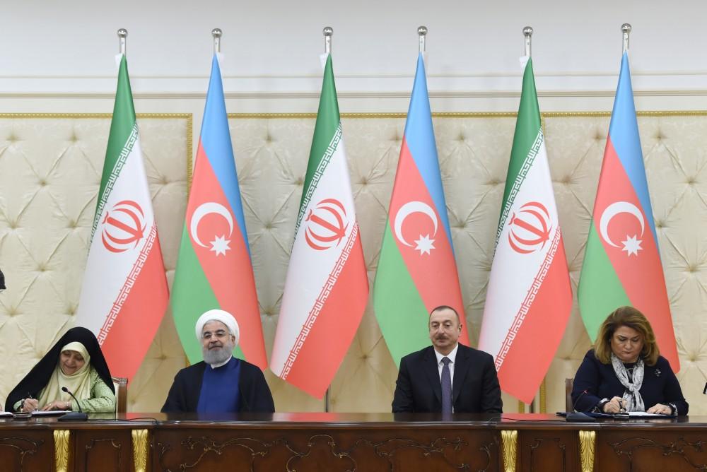 Azərbaycan-İran sənədləri imzalanıb (FOTO) (YENİLƏNİB)