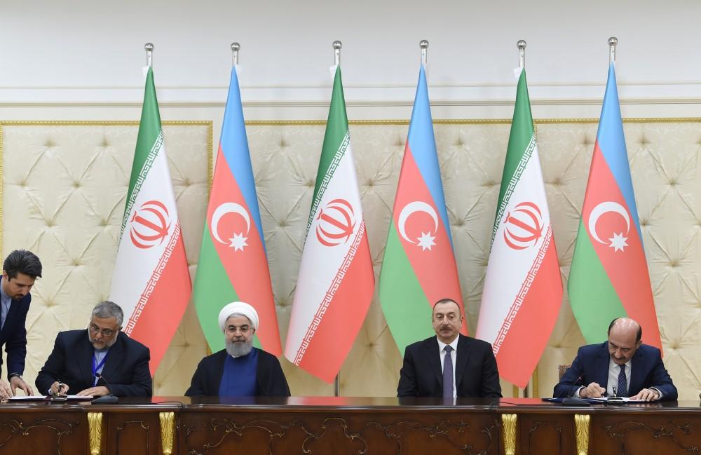 Azərbaycan-İran sənədləri imzalanıb (FOTO) (YENİLƏNİB)