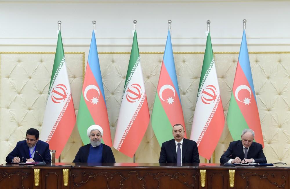 Azərbaycan-İran sənədləri imzalanıb (FOTO) (YENİLƏNİB)