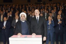 Azərbaycan və İran prezidentləri biznes forumda iştirak ediblər (FOTO) (YENİLƏNİB-4)