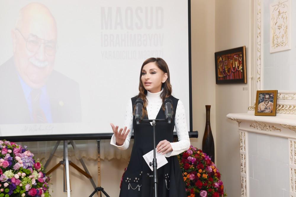 Birinci vitse-prezident Mehriban Əliyeva Bakıda Maqsud İbrahimbəyov Yaradıcılıq Mərkəzinin açılış mərasimində iştirak edib (FOTO) (YENİLƏNİB)
