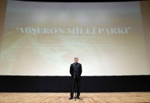 Leyla Əliyeva “Abşeron Milli Parkı” sənədli filminin təqdimat mərasimində iştirak edib (FOTO)