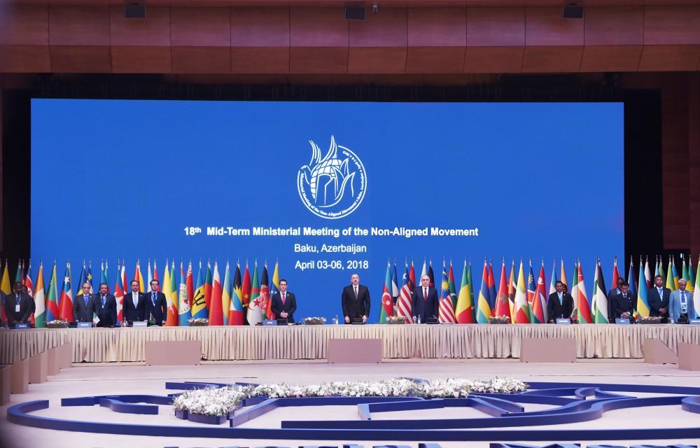Prezident İlham Əliyev Qoşulmama Hərəkatının nazirlər konfransının açılışında iştirak edib (YENİLƏNİB-3) (FOTO)