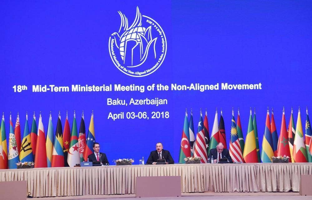 Prezident İlham Əliyev Qoşulmama Hərəkatının nazirlər konfransının açılışında iştirak edib (YENİLƏNİB-3) (FOTO)
