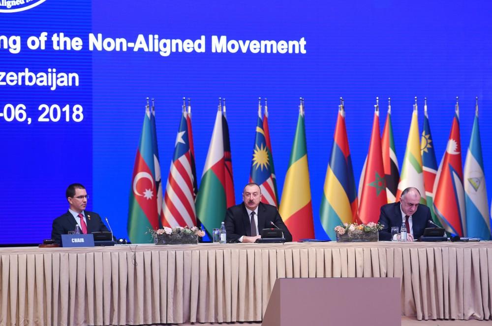 Prezident İlham Əliyev Qoşulmama Hərəkatının nazirlər konfransının açılışında iştirak edib (YENİLƏNİB-3) (FOTO)
