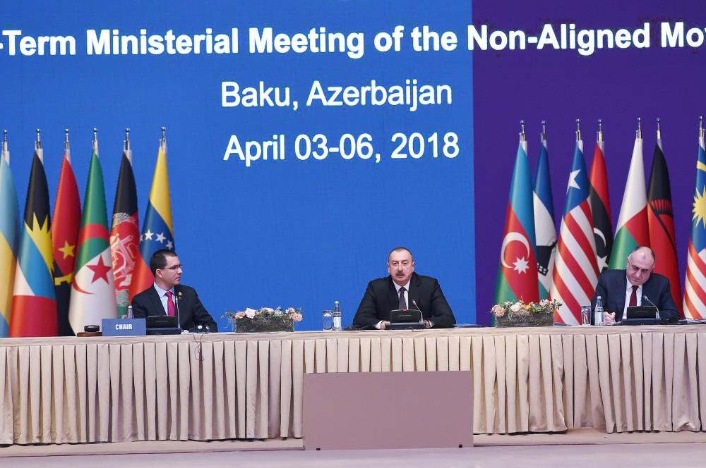 Prezident İlham Əliyev Qoşulmama Hərəkatının nazirlər konfransının açılışında iştirak edib (YENİLƏNİB-3) (FOTO)