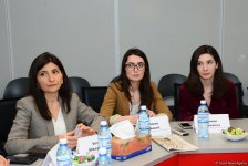 Trend İnformasiya Agentliyində prezident seçkilərini işıqlandırmaq üçün Azərbaycana gələn xarici jurnalistlərlə görüş keçirilib (FOTO)