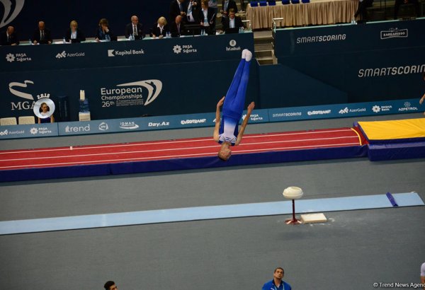 Bakıda batut gimnastikası, ikili mini-batut və tamblinq üzrə Avropa çempionatının birinci günü start götürüb (FOTO)