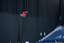 Bakıda batut gimnastikası, ikili mini-batut və tamblinq üzrə Avropa çempionatının birinci günü start götürüb (FOTO)