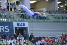 Bakıda batut gimnastikası, ikili mini-batut və tamblinq üzrə Avropa çempionatının birinci günü start götürüb (FOTO)