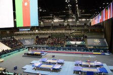 Bakıda batut gimnastikası, ikili mini-batut və tamblinq üzrə Avropa çempionatının birinci günü start götürüb (FOTO)