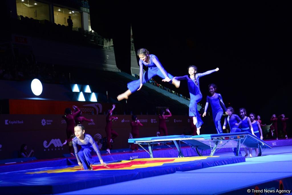 Bakıda batut gimnastikası, ikili mini-batut və tamblinq üzrə 26-cı Avropa çempionatının açılış mərasimi  keçirilib (FOTO)