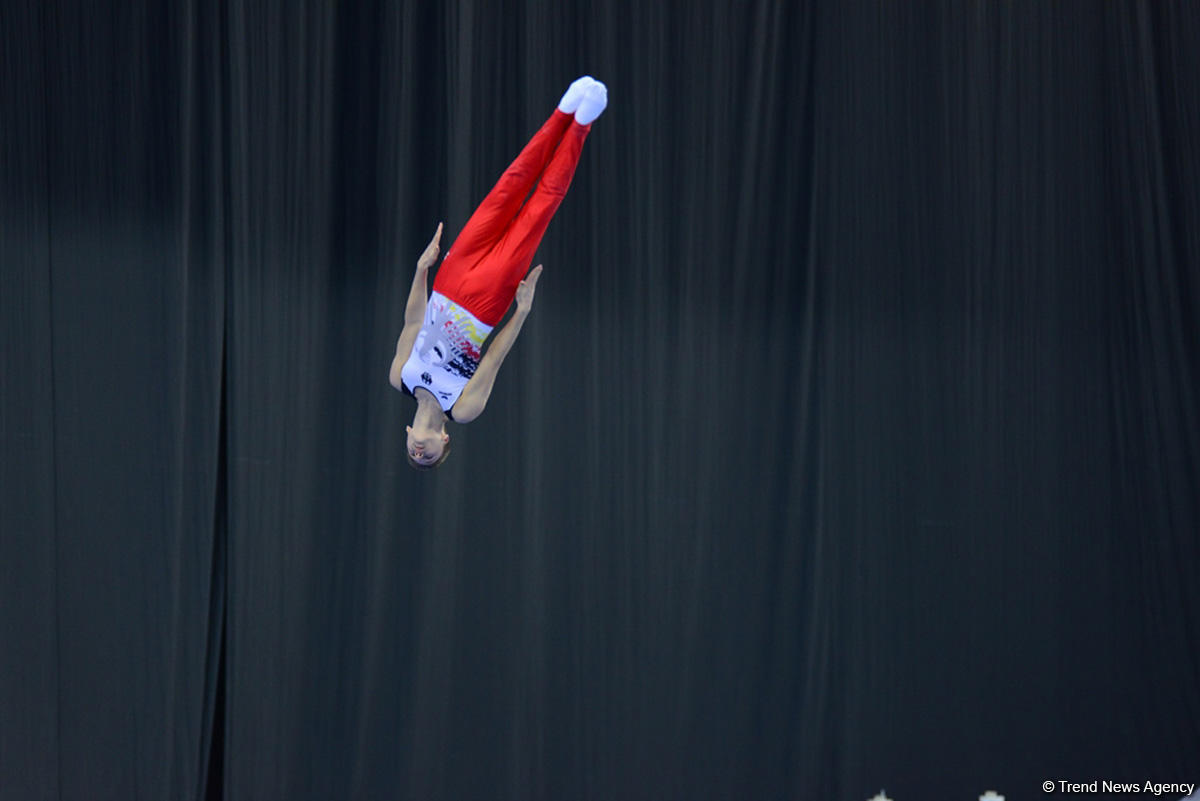 Bakıda batut gimnastikası, ikili mini-batut və tamblinq üzrə Avropa çempionatının birinci günü start götürüb (FOTO)