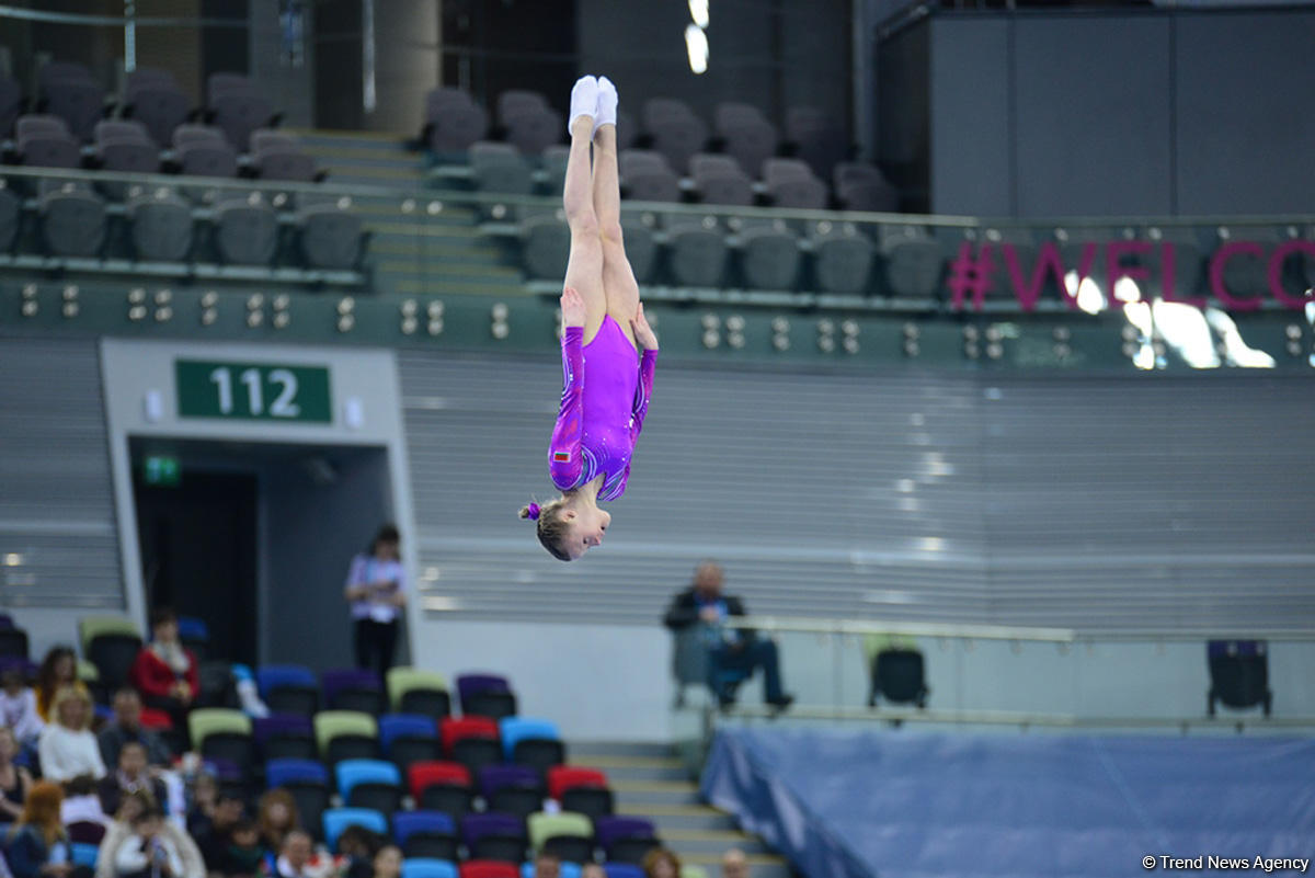 Bakıda batut gimnastikası, ikili mini-batut və tamblinq üzrə Avropa çempionatının birinci günü start götürüb (FOTO)