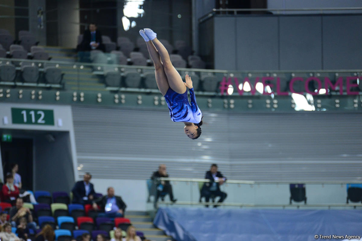 Bakıda batut gimnastikası, ikili mini-batut və tamblinq üzrə Avropa çempionatının birinci günü start götürüb (FOTO)