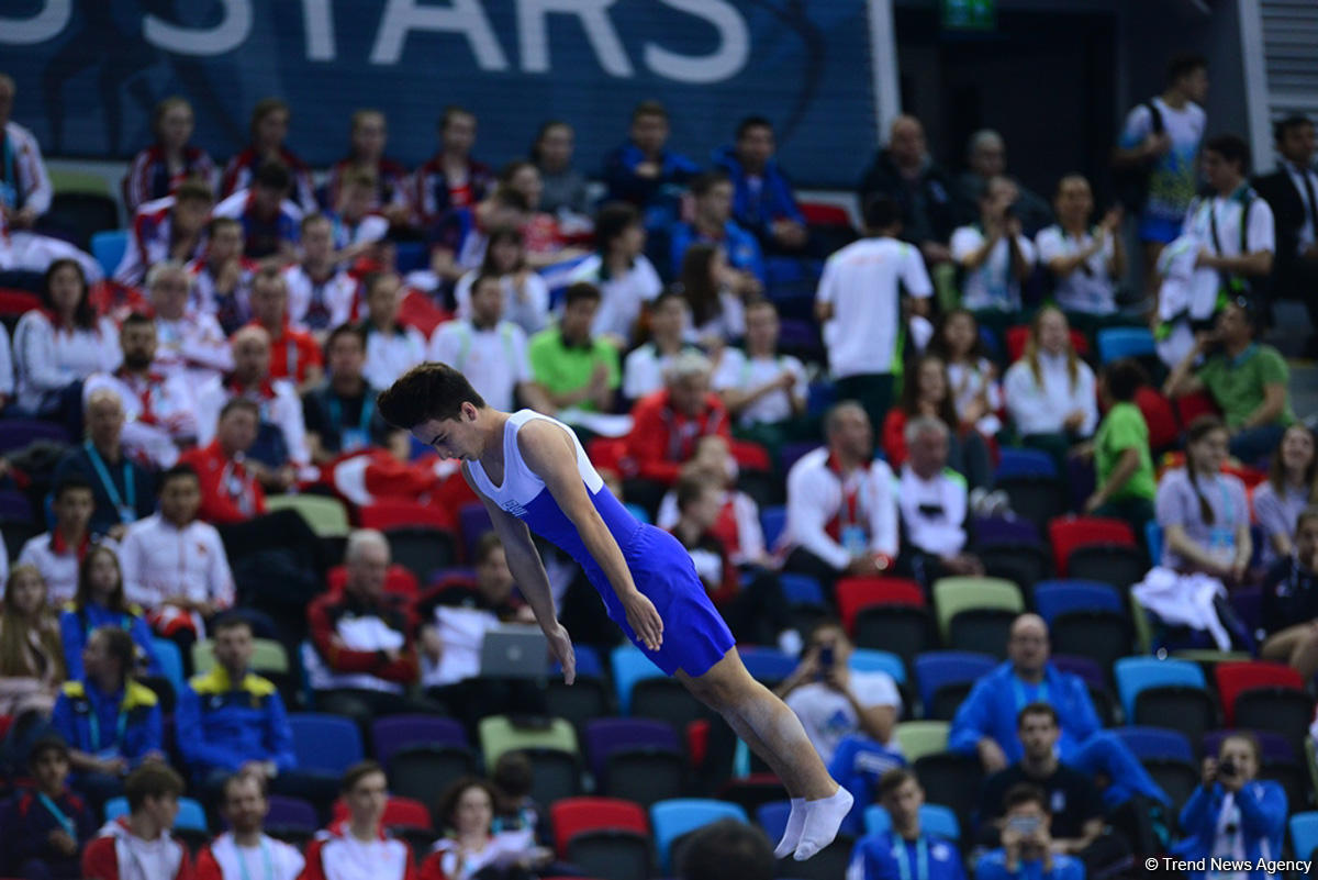 Bakıda batut gimnastikası, ikili mini-batut və tamblinq üzrə Avropa çempionatının birinci günü start götürüb (FOTO)