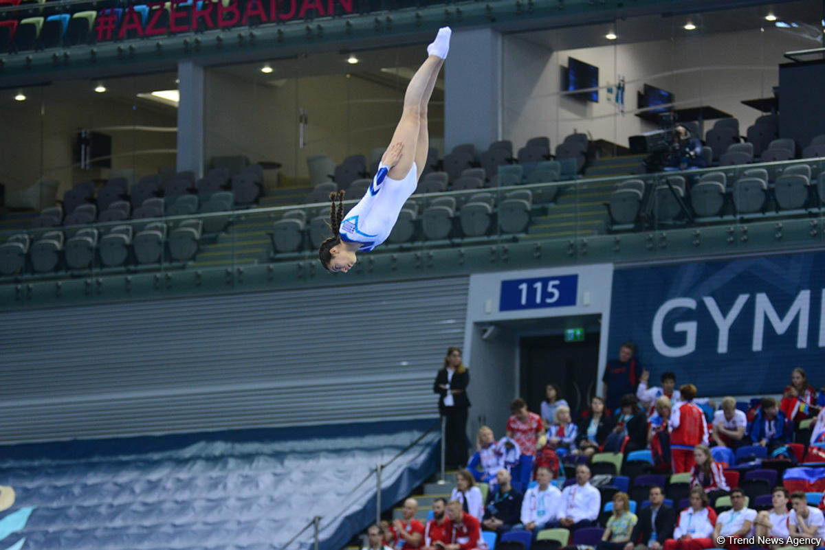 Azərbaycan gimnastı Avropa çempionatının tamblinq yarışlarında finala çıxıb (FOTO)