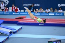 Bakıda batut gimnastikası və tamblinq üzrə Avropa çempionatında əsrarəngiz çıxışların FOTOLARI