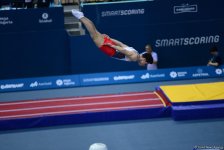 Bakıda batut gimnastikası, ikili mini-batut və tamblinq üzrə Avropa çempionatı davam edir (FOTO)