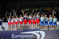 Batut gimnastikası üzrə Avropa Çempionatının ikinci gününün qalibləri və mükafatçılarının mükafatlandırma mərasimi keçirilib (FOTO)
