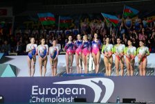 Batut gimnastikası üzrə Avropa Çempionatının ikinci gününün qalibləri və mükafatçılarının mükafatlandırma mərasimi keçirilib (FOTO)