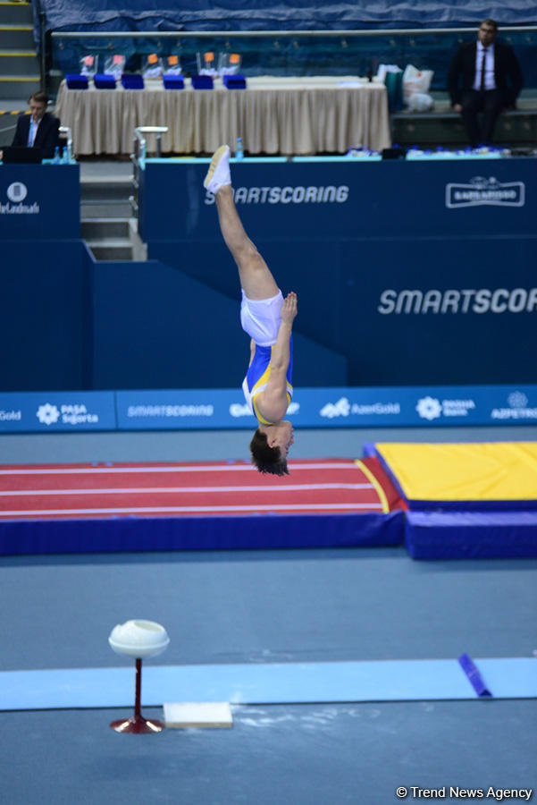 Bakıda batut gimnastikası və tamblinq üzrə Avropa çempionatında əsrarəngiz çıxışların FOTOLARI