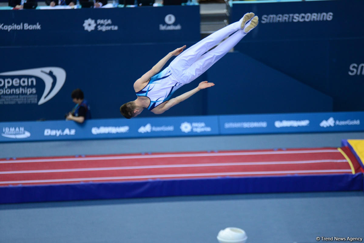 Bakıda batut gimnastikası və tamblinq üzrə Avropa çempionatında əsrarəngiz çıxışların FOTOLARI