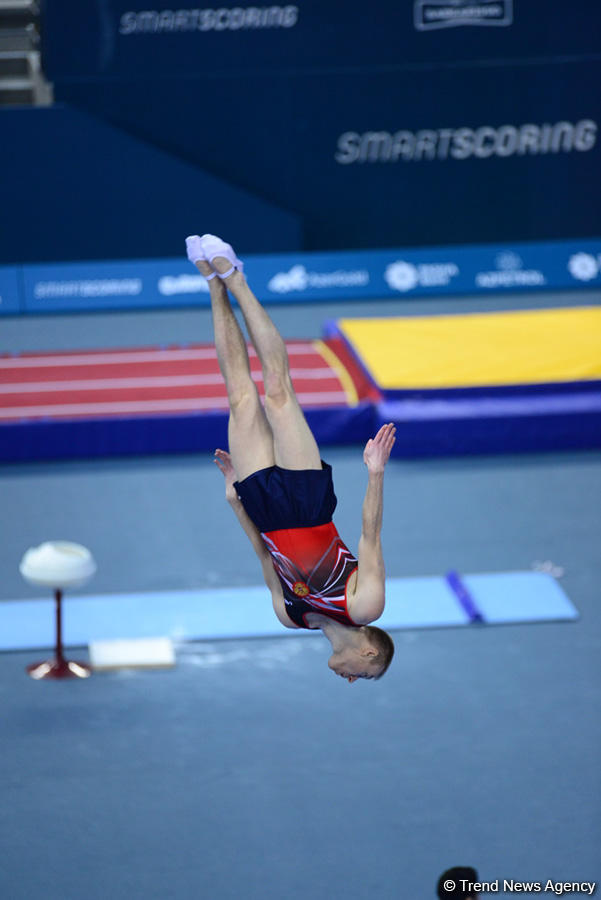 Bakıda batut gimnastikası və tamblinq üzrə Avropa çempionatında əsrarəngiz çıxışların FOTOLARI
