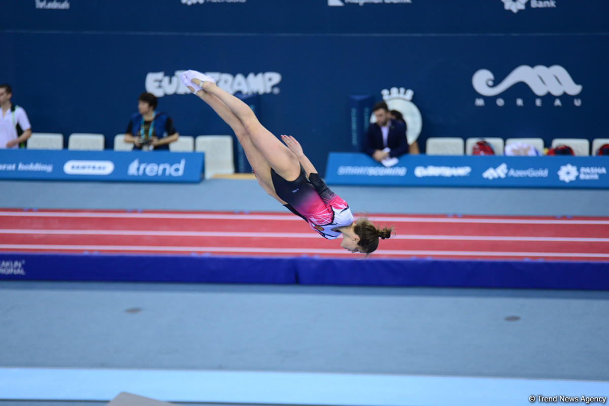 Bakıda batut gimnastikası, ikili mini-batut və tamblinq üzrə Avropa çempionatı davam edir (FOTO)