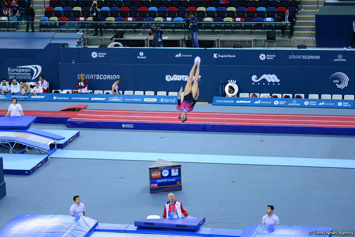Bakıda batut gimnastikası, ikili mini-batut və tamblinq üzrə Avropa çempionatı davam edir (FOTO)