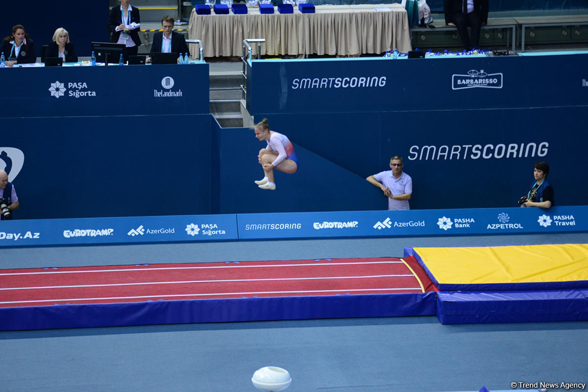 Bakıda batut gimnastikası, ikili mini-batut və tamblinq üzrə Avropa çempionatı davam edir (FOTO)