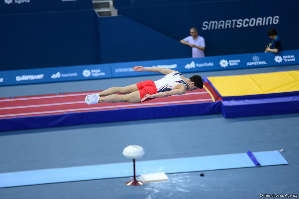 Bakıda batut gimnastikası, ikili mini-batut və tamblinq üzrə Avropa çempionatı davam edir (FOTO)