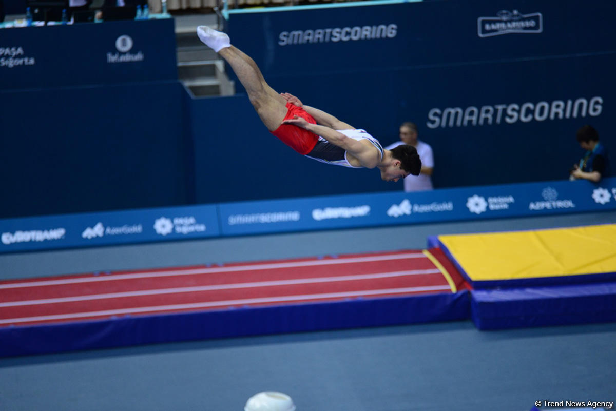 Bakıda batut gimnastikası, ikili mini-batut və tamblinq üzrə Avropa çempionatı davam edir (FOTO)