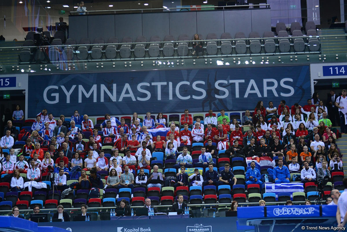Bakıda batut gimnastikası, ikili mini-batut və tamblinq üzrə Avropa çempionatı davam edir (FOTO)