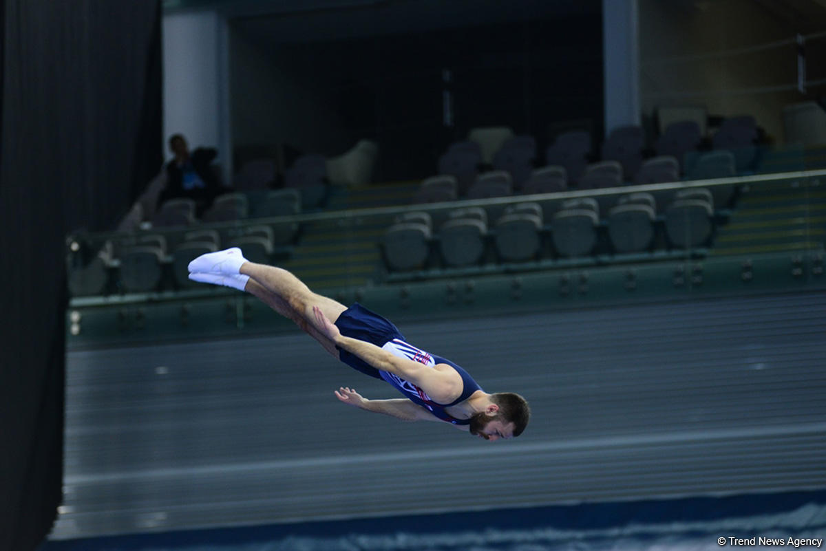 Bakıda batut gimnastikası, ikili mini-batut və tamblinq üzrə Avropa çempionatı davam edir (FOTO)