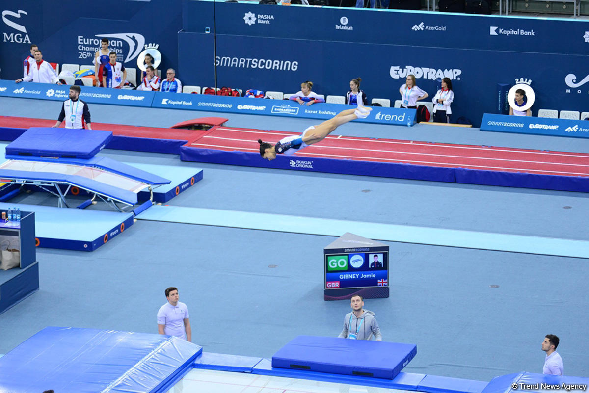 Bakıda batut gimnastikası, ikili mini-batut və tamblinq üzrə Avropa çempionatı davam edir (FOTO)