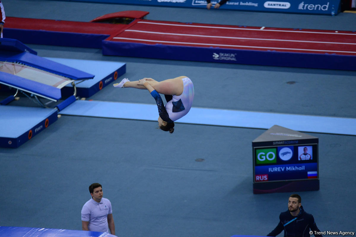 Bakıda batut gimnastikası, ikili mini-batut və tamblinq üzrə Avropa çempionatı davam edir (FOTO)