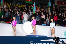 Batut gimnastikası üzrə Avropa çempionatının növbəti qalibləri mükafatlandırılıb (FOTO)