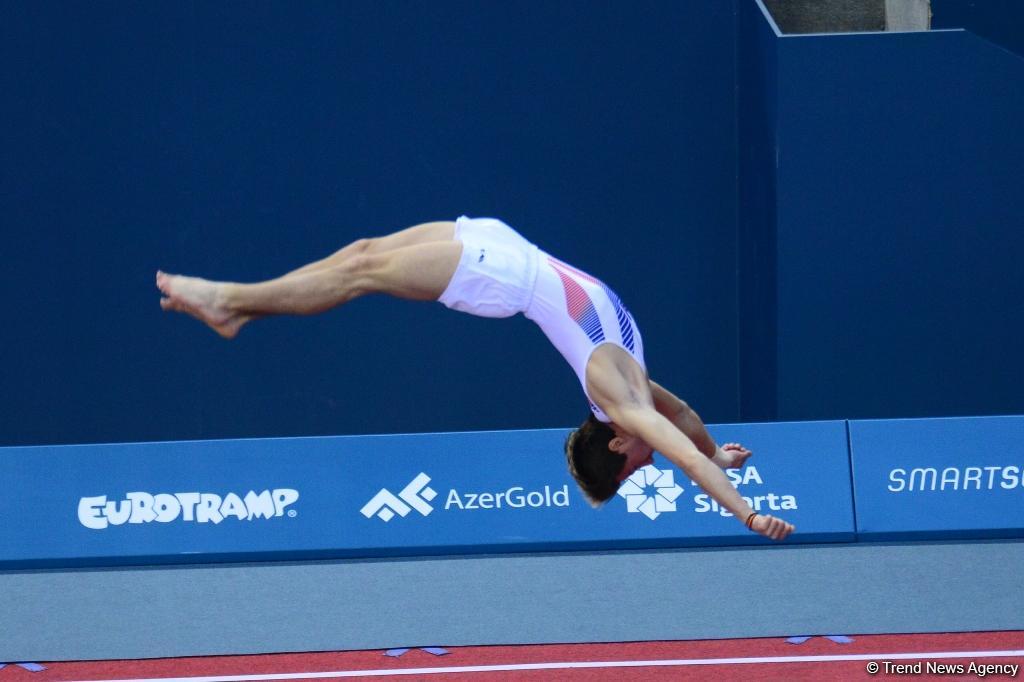 Bakıda batut gimnastikası və tamblinq üzrə Avropa çempionatında son yarış günü başladı (FOTO)