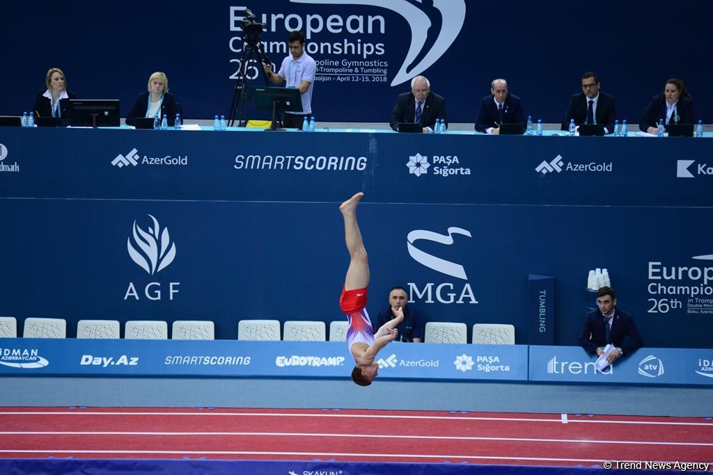 Bakıda batut gimnastikası və tamblinq üzrə Avropa çempionatında son yarış günü başladı (FOTO)