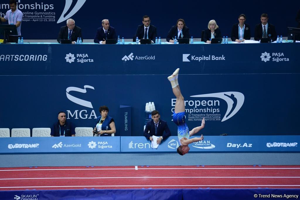 Bakıda batut gimnastikası və tamblinq üzrə Avropa çempionatında son yarış günü başladı (FOTO)