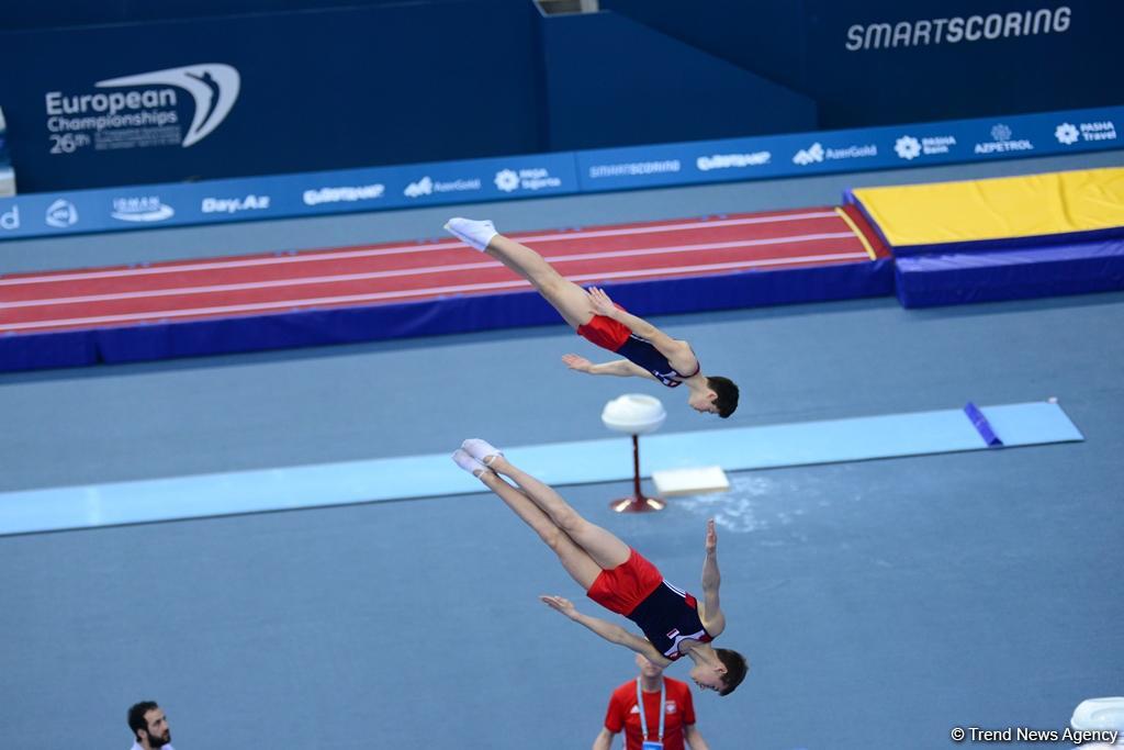 Bakıda batut gimnastikası və tamblinq üzrə Avropa çempionatında əsrarəngiz anların FOTOLARI