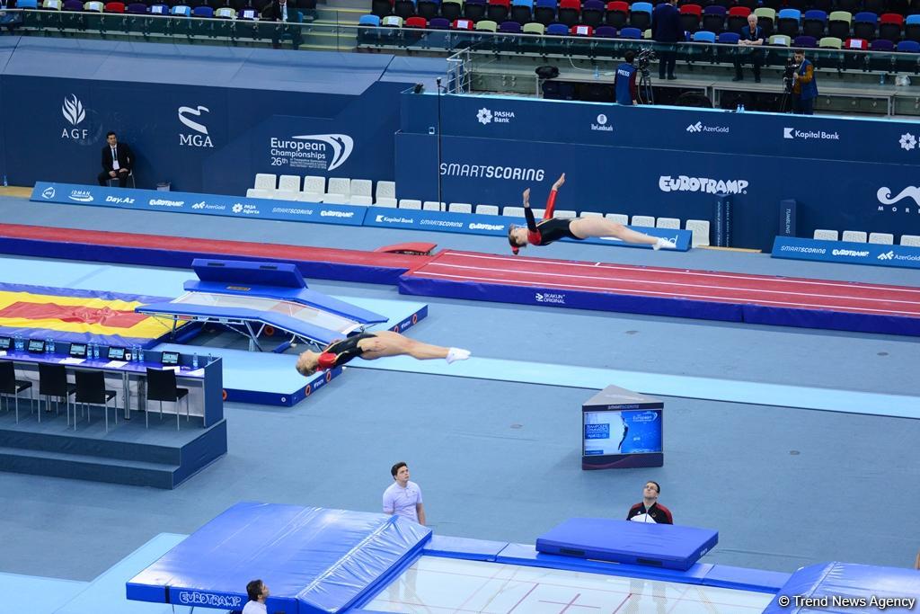 Bakıda batut gimnastikası və tamblinq üzrə Avropa çempionatında əsrarəngiz anların FOTOLARI