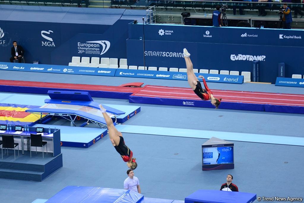 Bakıda batut gimnastikası və tamblinq üzrə Avropa çempionatında əsrarəngiz anların FOTOLARI